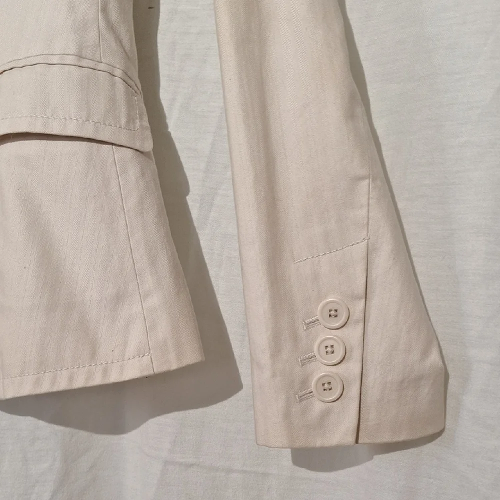 3/$20-GAP Beige Cotton Blazer, Sz 4, NWOT - Picture 6 of 15